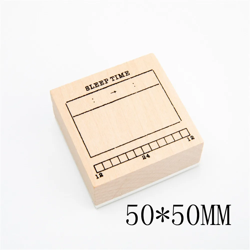 4 by 6 Wood Rubber Stamp –