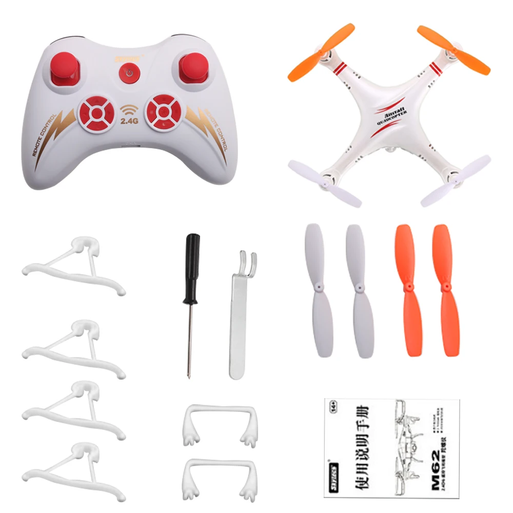 Mini 4 Channel 6-Axis Gyro 2.4GHz LED Light RC Drone Quadcopter Helicopter Toy w
