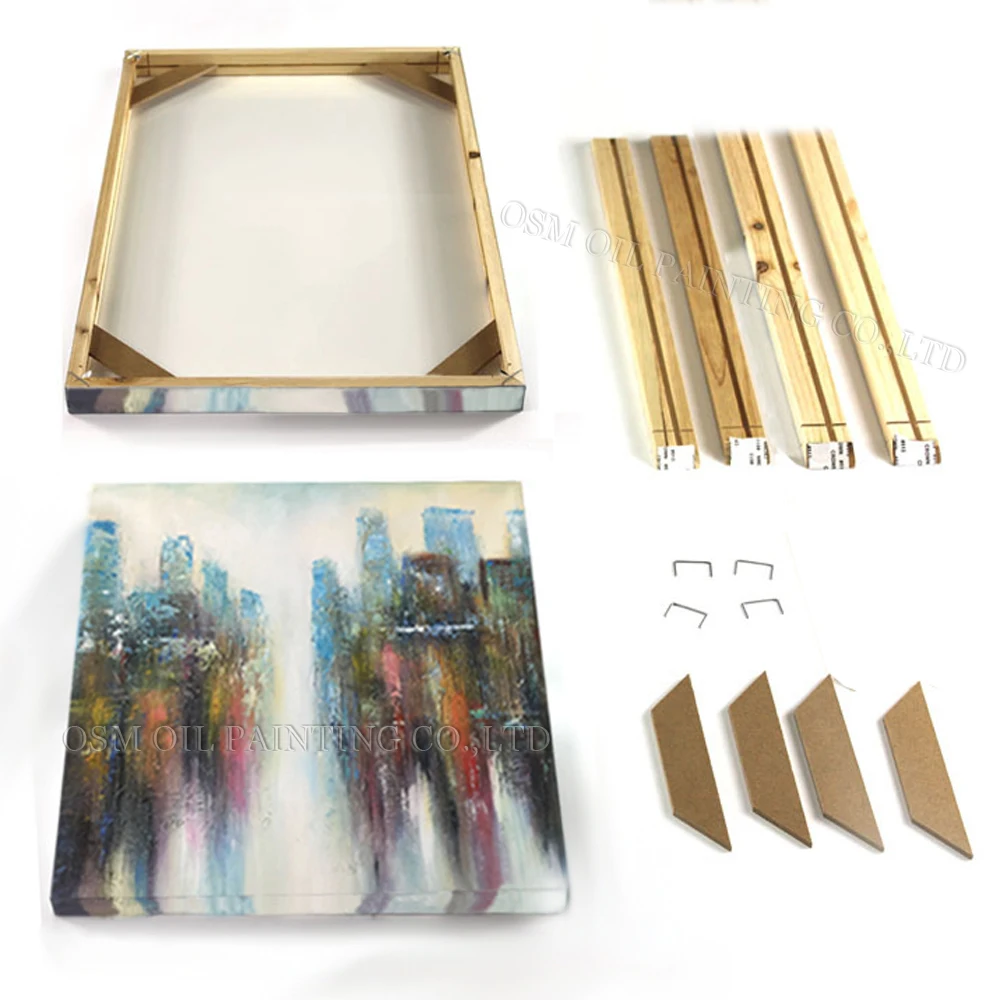 

New Arrivals Good Quality Easy Stretched Wooden Frame for Oil Painting and Poster DIY Inner frame for Oil Painting Stretched