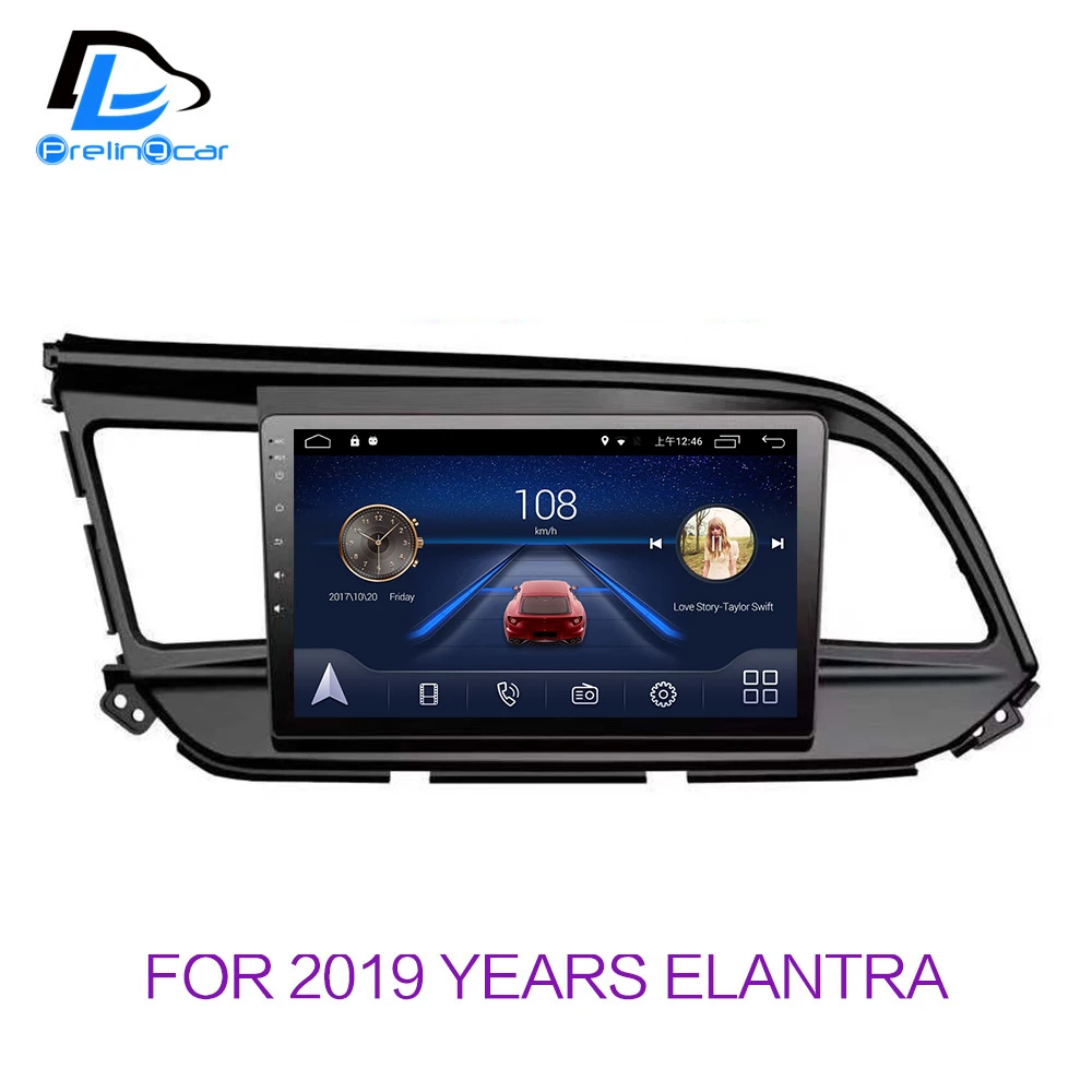 

4G LTE Android 8.1 car gps multimedia video radio player dashboard for Hyundai elantra 2019 years navigation stereo