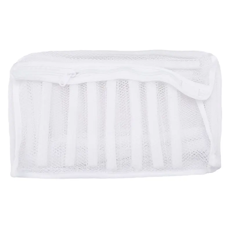 New White Padded Laundry Net Wash Bag For Protecting Trainers And Shoes In The Washing Machine Shoes Washing And Drying Bag