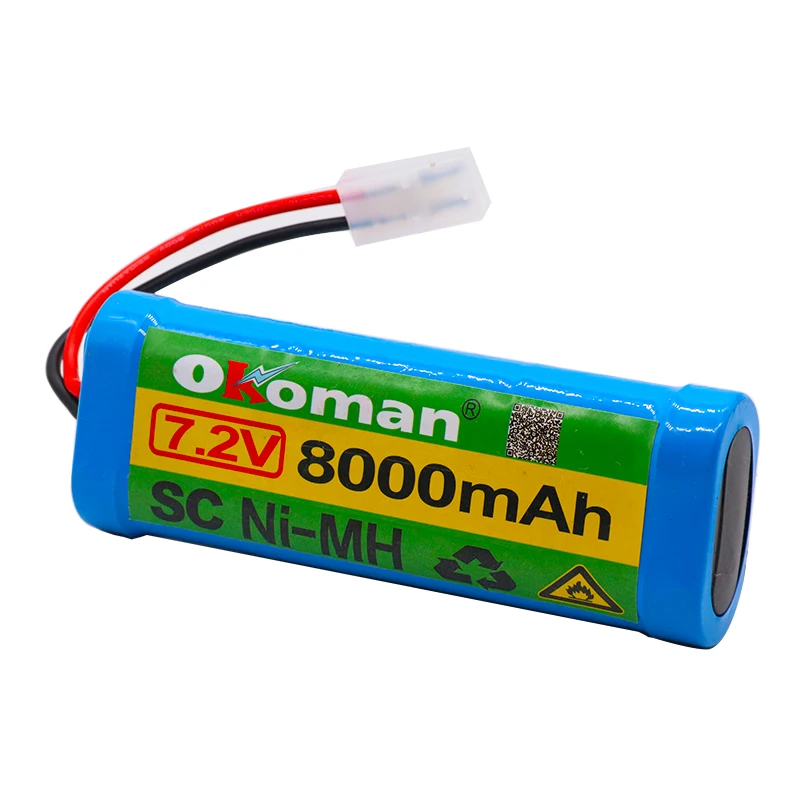 New 7.2V Battery 6800mah NiMH Batteries Pack For RC Car Truck Buggy Boat Tank Ni-Mh Baterias gray supper power