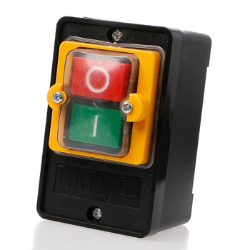 

On Off Water Proof Push Button Switch 10A 250V 380V for Motor Cutting Machine Bench drill Switch