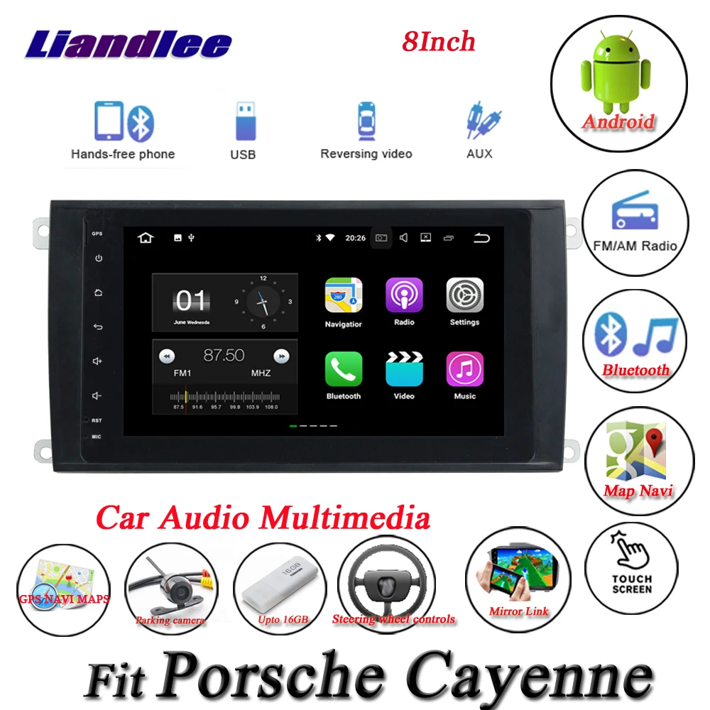 Discount Liandlee Car Android System For Porsche Cayenne 9PA Radio GPS Nav Navi MAP Navigation Wifi HD Screen Multimedia NO CD DVD Player 2
