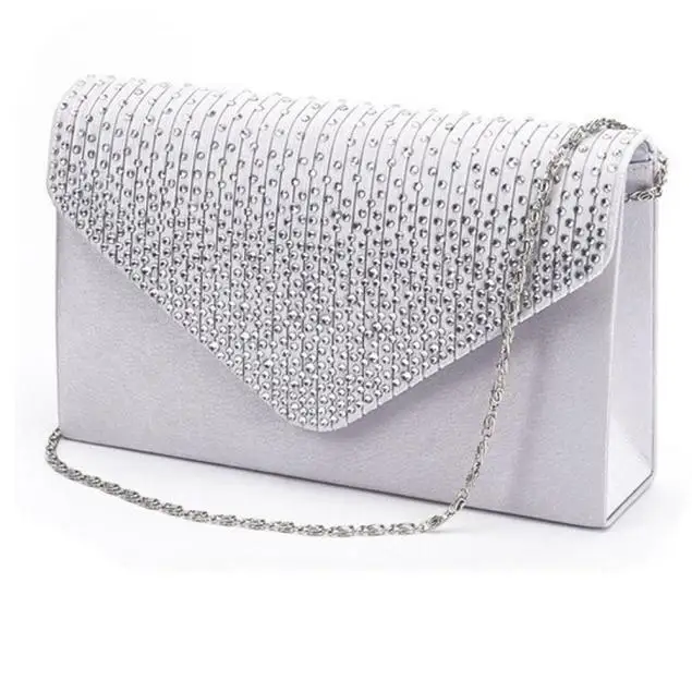 

Luxury Brand Ladies Evening Envelope Bag Fashion Diamonds Women Handbag Cover Chain Shoulder Bags Square Clutch Bolsas Mujer#YU