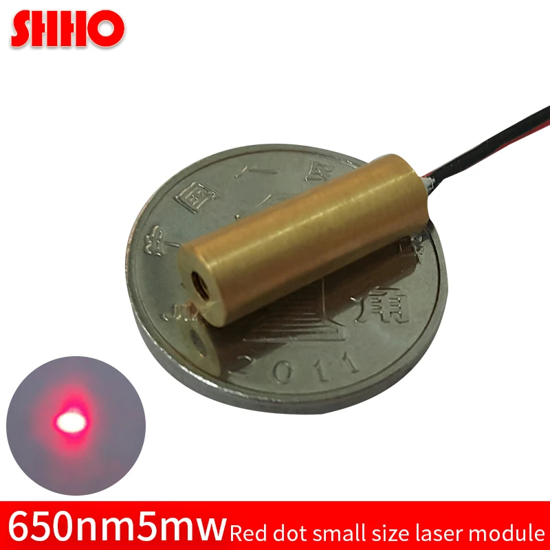 650nm 5 мВт Red dot лазерный модуль Красный светильник прицел диаметр мм Мини латунная