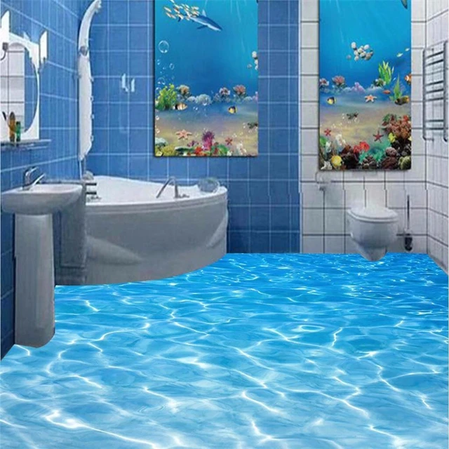Free Shipping Modern Custom Flooring Tile Prevent Slippery Free Shipping Modern Custom Flooring Tile Prevent Slippery Bathroom Waterproof Self Adhesive Pvc Wallpaper