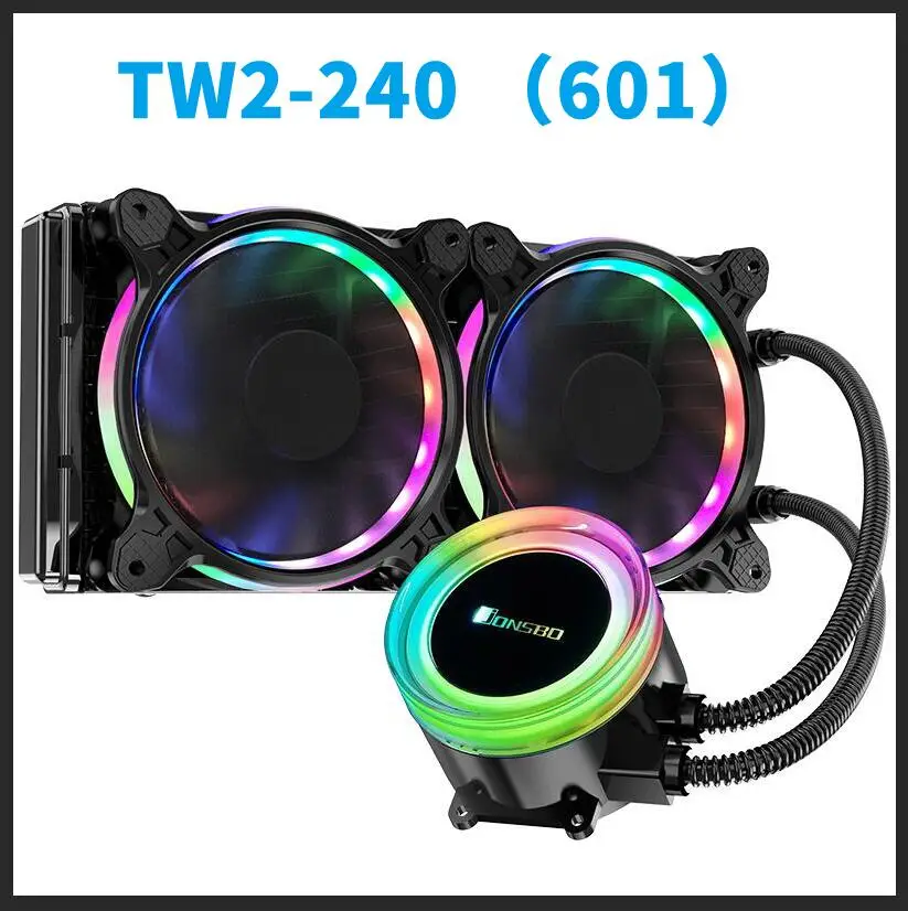 Jonsbo Angel Eye TW2-120 240 501 601RGB автоматический меняющий цвета жидкий процессор кулер для настольного компьютера чехол радиатор