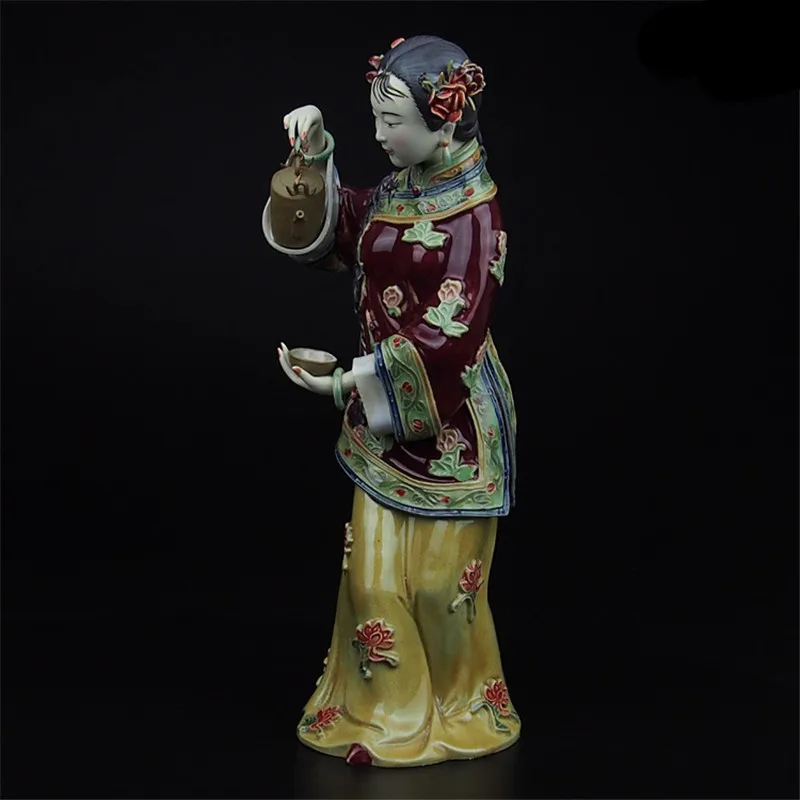 Fine Art Antique Porcelain Sculptures Dolls Collectible Angels Ceramic Figurines Vintage Female Statue Limited Decoration L3392