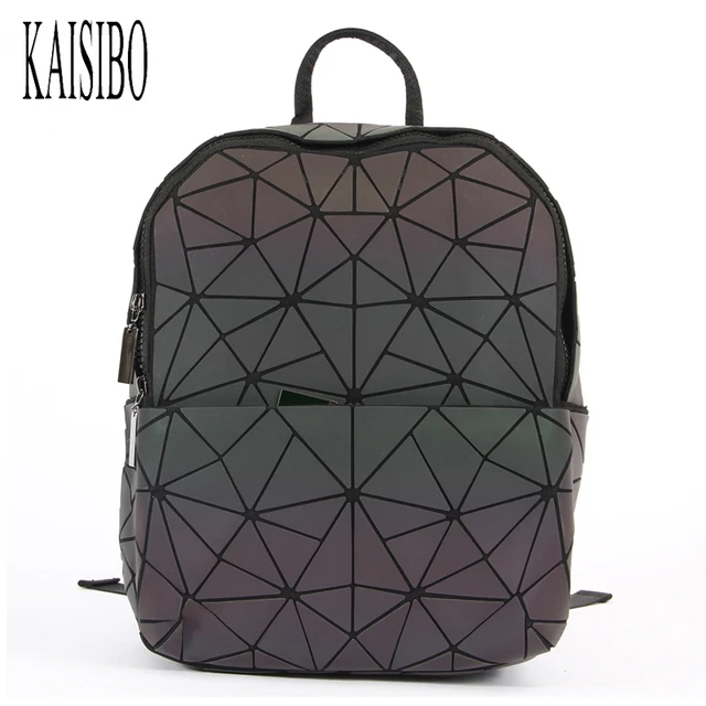 Cheap KAISIBO Geometric Diamond Lattice Backpack Luminous Travel Men Women Backpacks PVC Laser Shoulder Bag Mochilas Cheap KAISIBO Geometric Diamond Lattice Backpack Luminous Travel Men Women Backpacks PVC Laser Shoulder Bag Mochilas