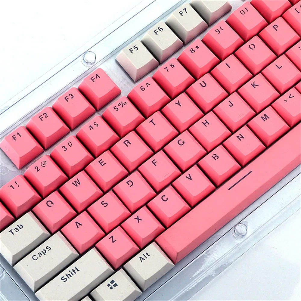 Колпачки для механических клавиш Cherry MX Switch keyboard полупрозрачные двойные колпачки PBT 104 для cherry/Kailh/Gateron 416#2