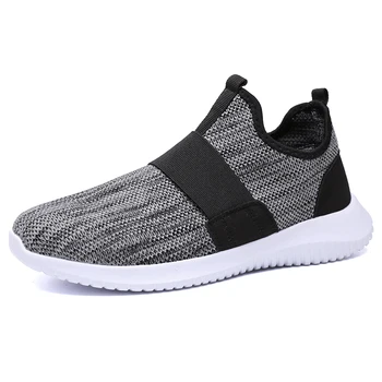 

Breathable Men Sneakers Male Casual Shoes Red Black White Grey High Quality Comfortable Non-slip Soft Mesh Men Shoes 2019 summer