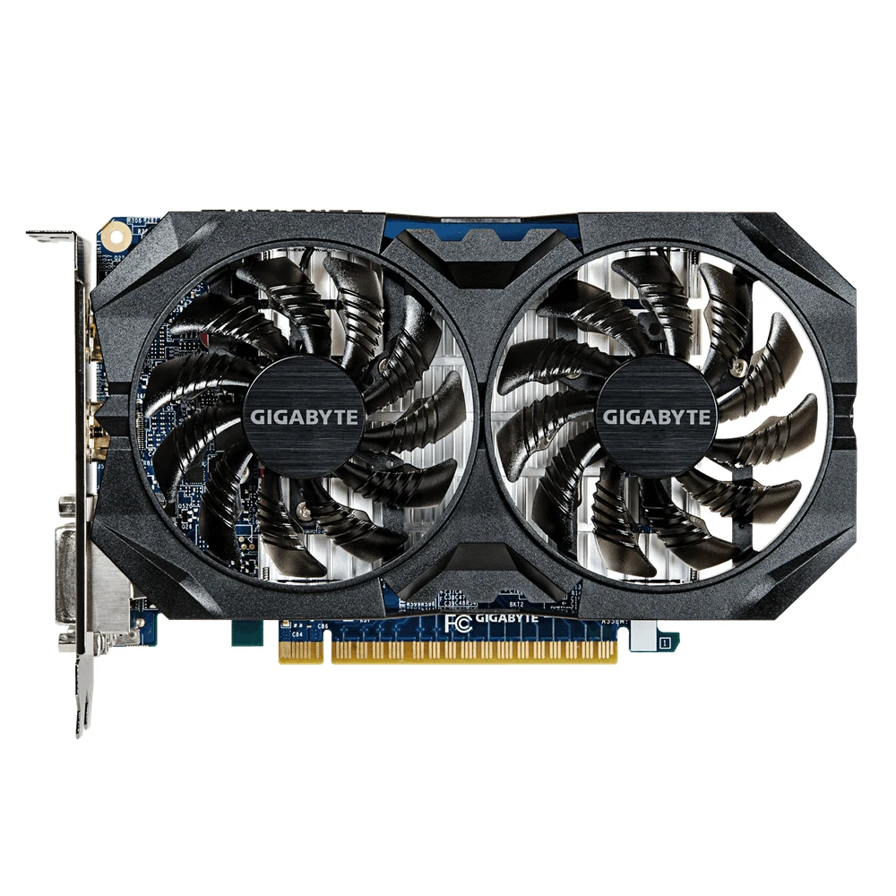 GIGABYTE, оригинальная Видеокарта GTX 750 Ti, 2 Гб, 128 бит, GDDR5, видеокарты для nVIDIA Geforce GTX 750Ti, Dvi, Hdmi, используемые VGA карты