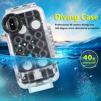 

PULUZ Diving Phone Housing For iPhone X 40m/130ft Professional Waterproof Sealed Underwater Protective Cover Case For iPhone X