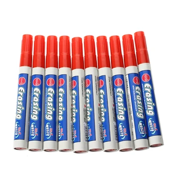 

5 PCS of 10 x Board Marker Whiteboard Marker Pen Washable red