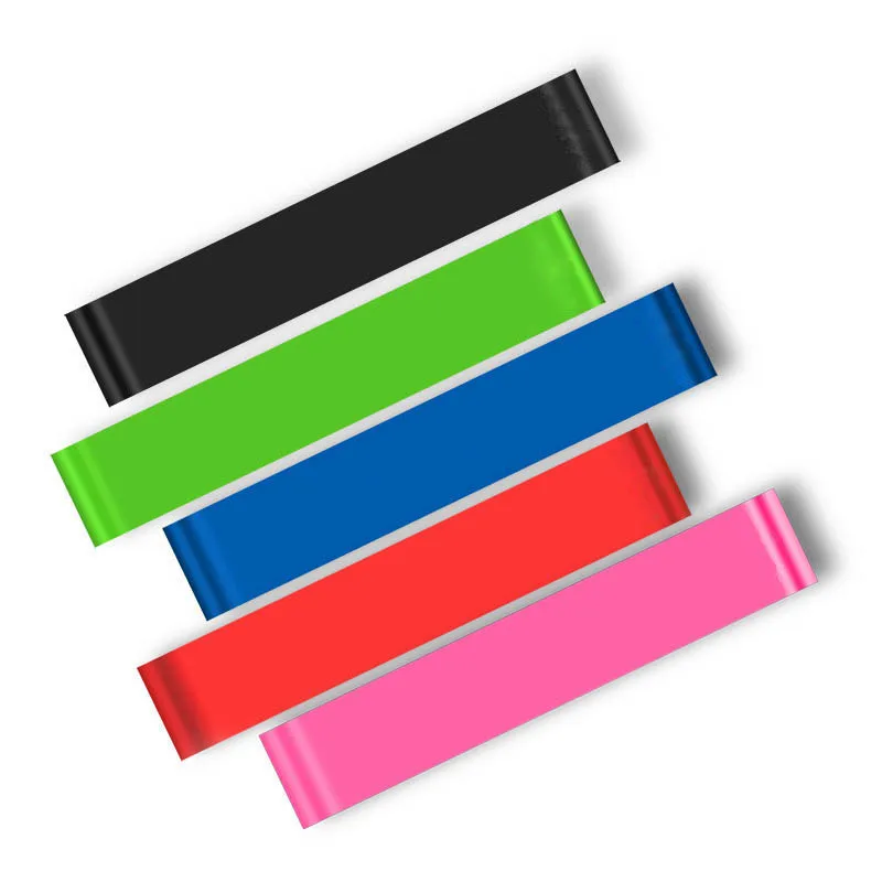 

5pcs/set 50cm Elastic Tension Resistance Bands 5 Levels Rubber Loops Bands Yoga Bodybuilding Muscle Fitness Equipment Expander