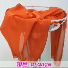 Оранжевая шифоновая ткань свадебная ткань подкладки для одежды юбка 6" Широкая 5 ярдов в партии