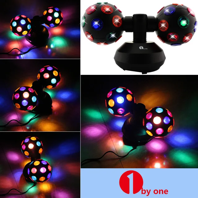 1Byone O00QL 0071LED Dual Moving Head Disco Ball DJ Stage Light Idea