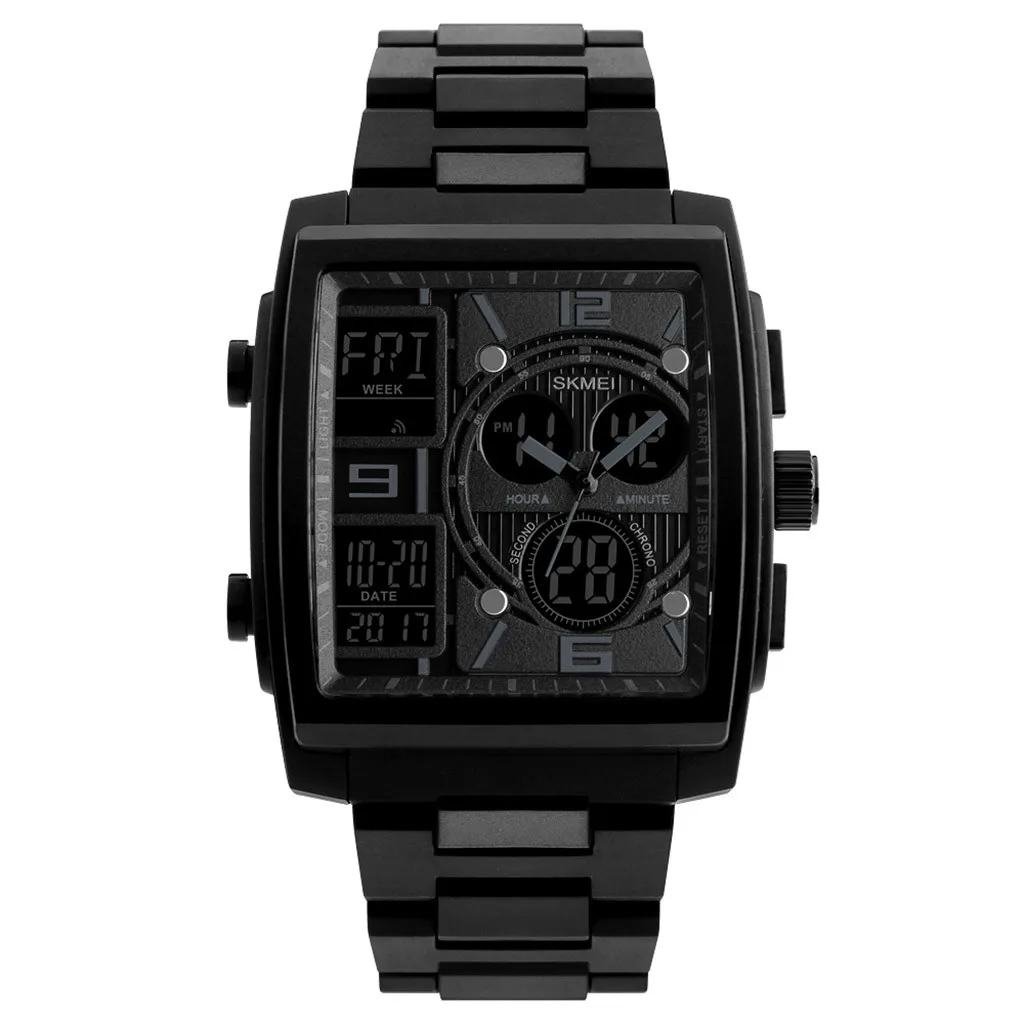 

Men's Military Rubber Tactical LED Digital bracelet clasp Watch Fashion & Casual Sports Waterproof Analog PU Quartz L0522