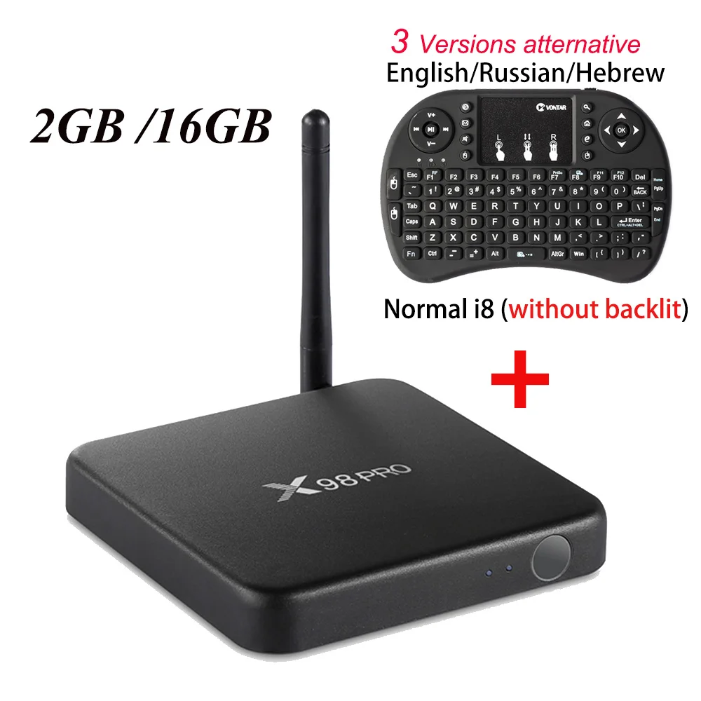 X98 PRO Android 6,0 Smart tv Box 3 Гб/32 ГБ 2 ГБ/16 Гб металлический чехол Amlogic S912 Восьмиядерный 2,4G/5 ГГц двойной Wifi 4K Smart медиаплеер - Цвет: 2GB 16GB Normal i8