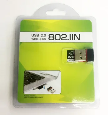 

High Speed 150Mbps wireless Mini USB WiFi Adapter N 802.11 b/g/n Wi-Fi wireless adaptor with package