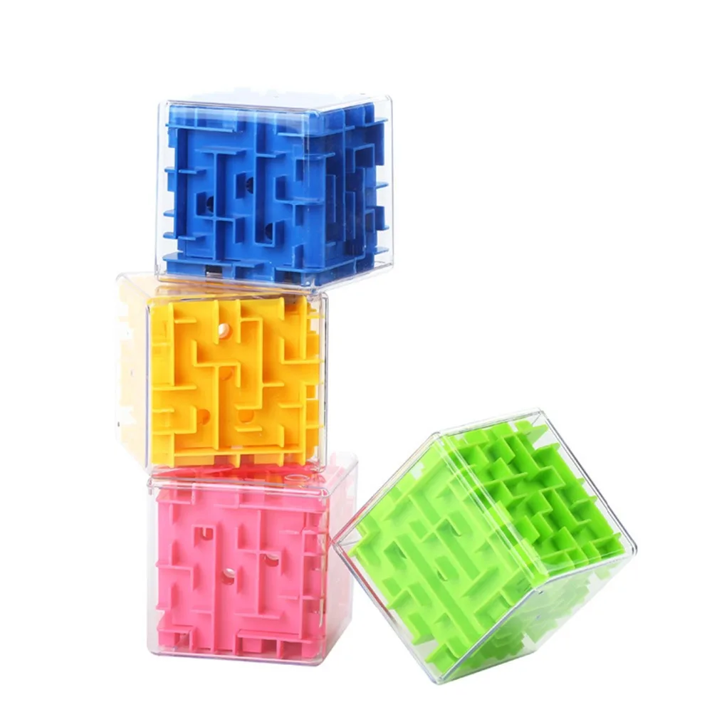 Игра Обучающие игрушки лабиринт магический куб головоломка 3D Мини катящийся шар Скорость Куб лабиринт магический куб пазл игрушки