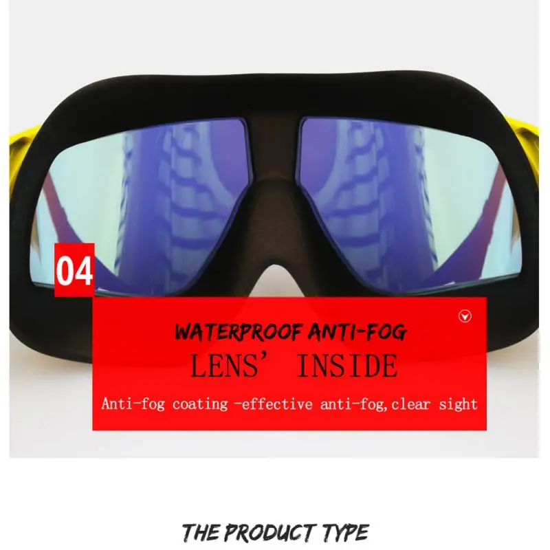 Взрослых высокой четкости водонепроницаемый туман предотвратить УФ ультра-большая коробка профессиональные очки для плавания(покрытие/Поляризационные) более широкое видение