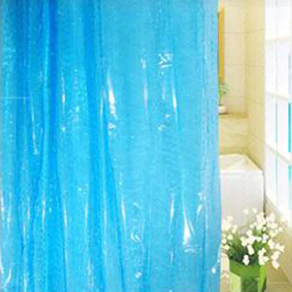 1,8*1,8 м водостойкая 3D утолщенная занавеска для ванной и душа экологически чистый белый лучшая цена - Цвет: blue