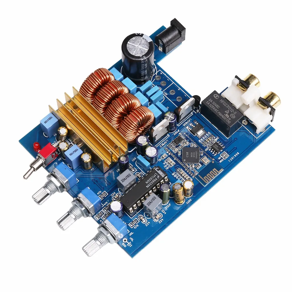 K GUSS Class D 2 0 TPA3116 LM1036 Bluetooth CSR4 0 HIFI audio Amplifier Board Treble