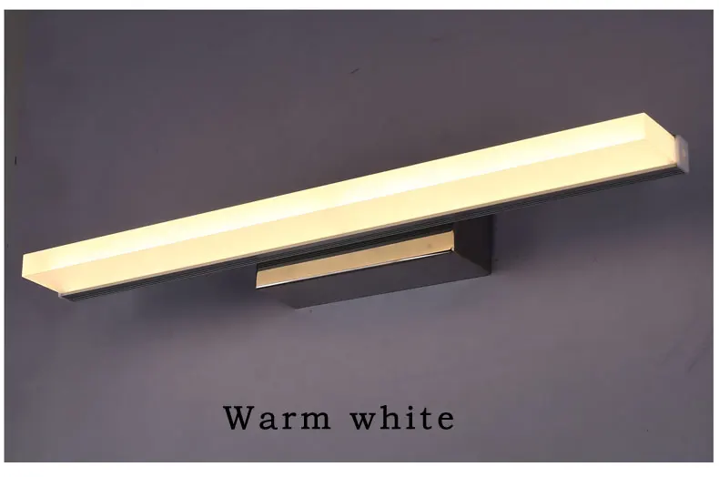 Светодиодный настенный светильник Wandlamp для ванной комнаты, зеркальный передний светильник, акриловый бра, настенный светильник для ванной комнаты, противотуманный, водонепроницаемый, 60, 80, 100 см