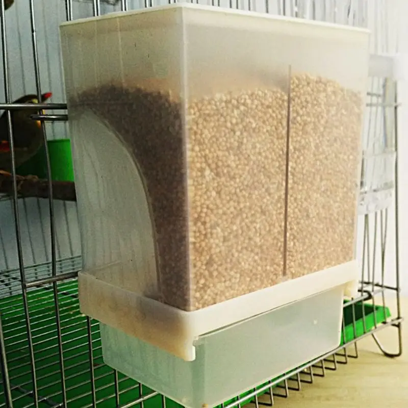 

OOTDTY 1PC Automatic Birds Feeder Poultry Feeding Tool Fodder Food Container Splashproof Storage For Pigeon Parrot Chicken