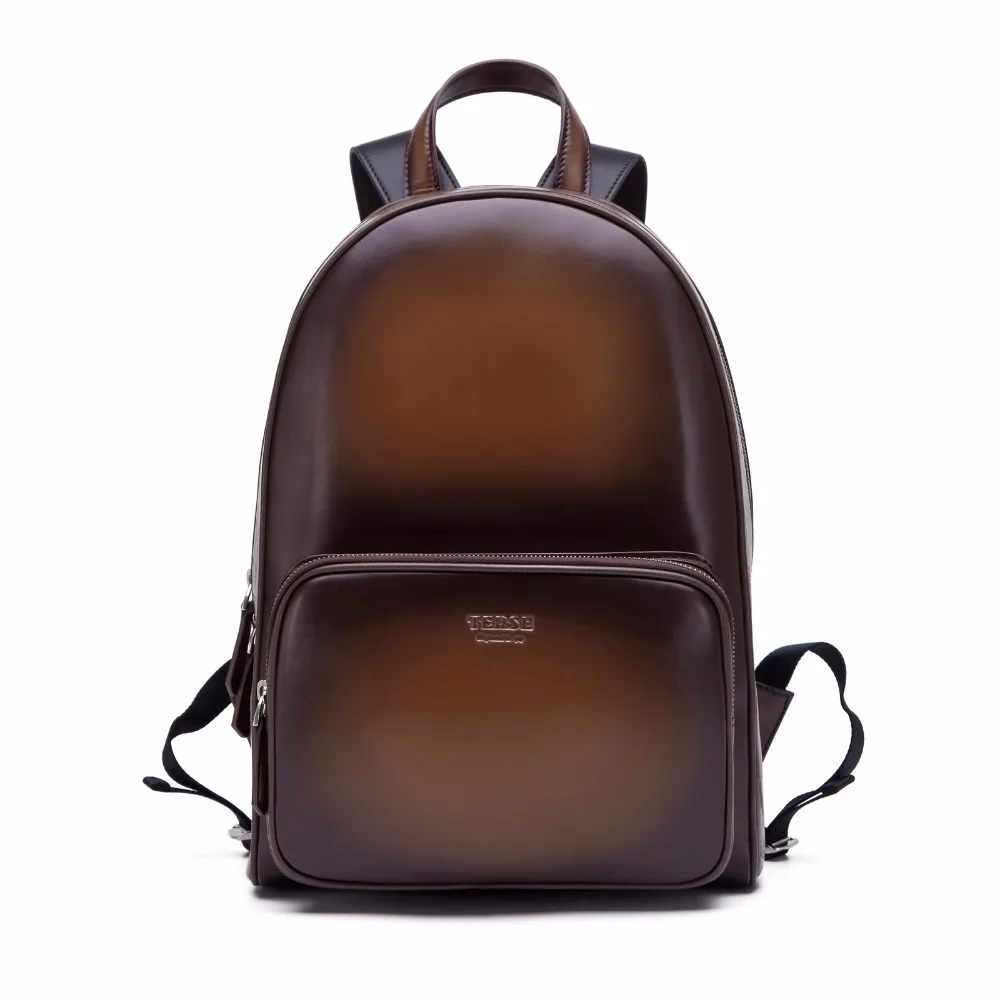 TERSE_Luxury handmade mens leather backpack Italian calfskin genuine
