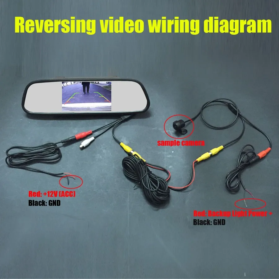 Waterproof HD Car Rear View Backup Camera + 5 inch TFT LCD Auto Parking Mirror Monitor For Volkswagen VW Scirocco 2013 2014 2015-in Vehicle Camera from ...