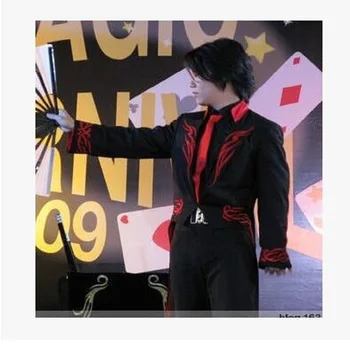 

Free shipping Tail coat magician's costume fans umbrella customized magic tricks