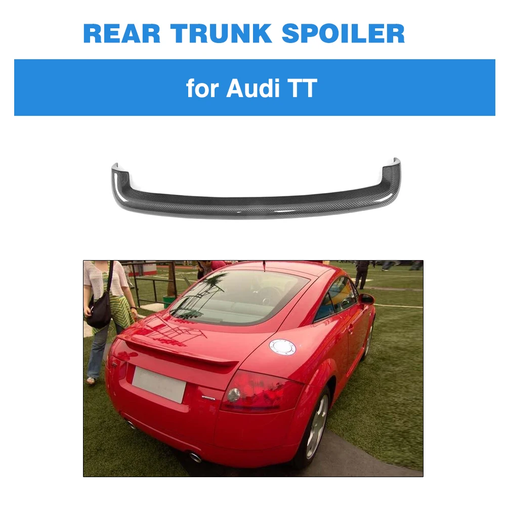

For Audi TT MK1 Type 8N 1998 - 2006 Rear Tunk Boot Lip Wing Spoiler Carbon Fiber