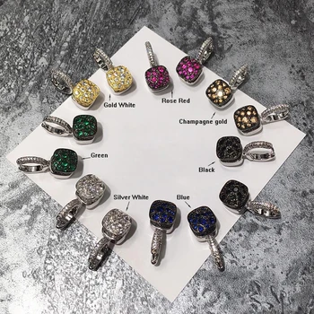 

Top Quality Fashion Pommelato Honeycomb Earrings Black White Green Purple Blue Gold Multicolor Square Drop Earrings for Women