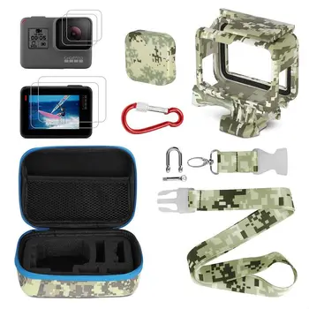

Promotion--Camera Accessories Kits,Portable Action Camera Accessory Kit with Camouflage for GoPro Hero 5/Hero 6/Hero, Storage