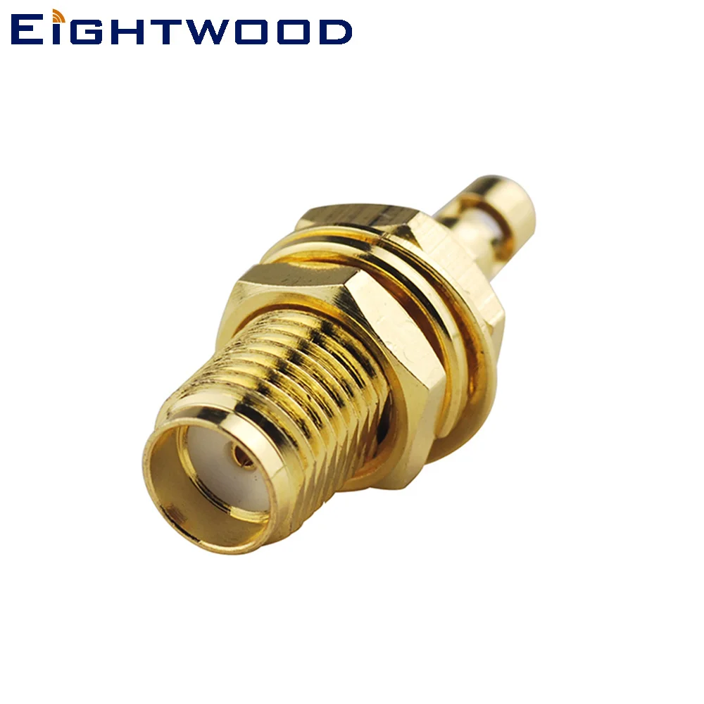 Eightwood 5 шт. SMA разъем для припоя женский переборка RF коаксиальный адаптер обжимной