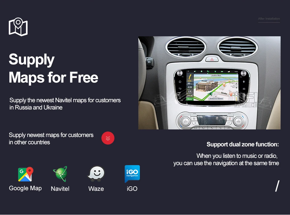 Perfect Android 8.1 Car dvd for Ford focus Mondeo S-max smax Kuga c-max 2009 2010 2011 with radio gps media player 1024*600 navigation 11