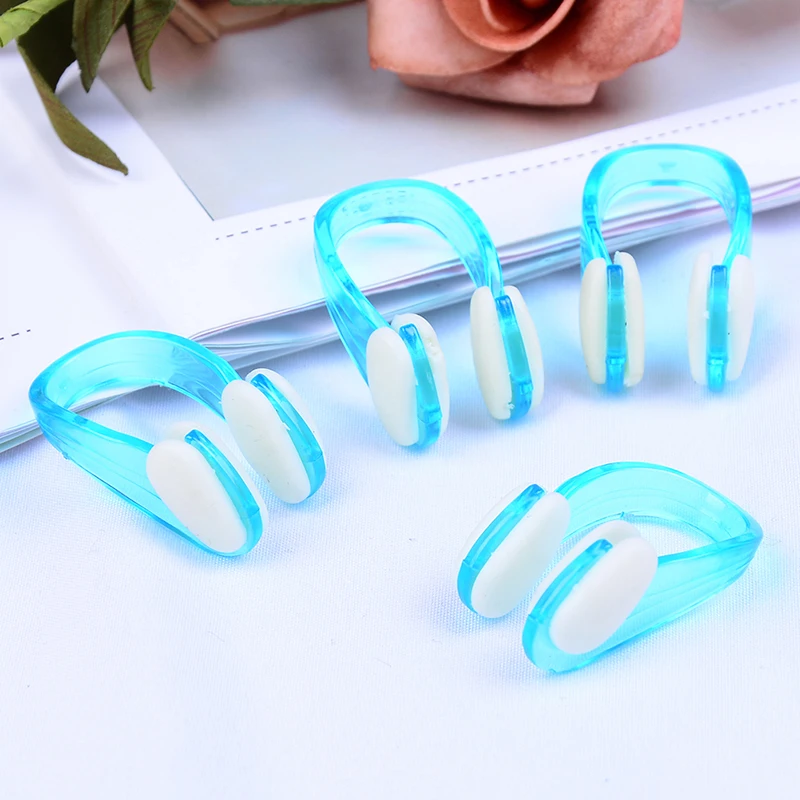 4pcs/set Durable No-skid Soft Silicone Steel Wire Nose Clip for Swimming Diving Water Sports Swimming Nose Clip