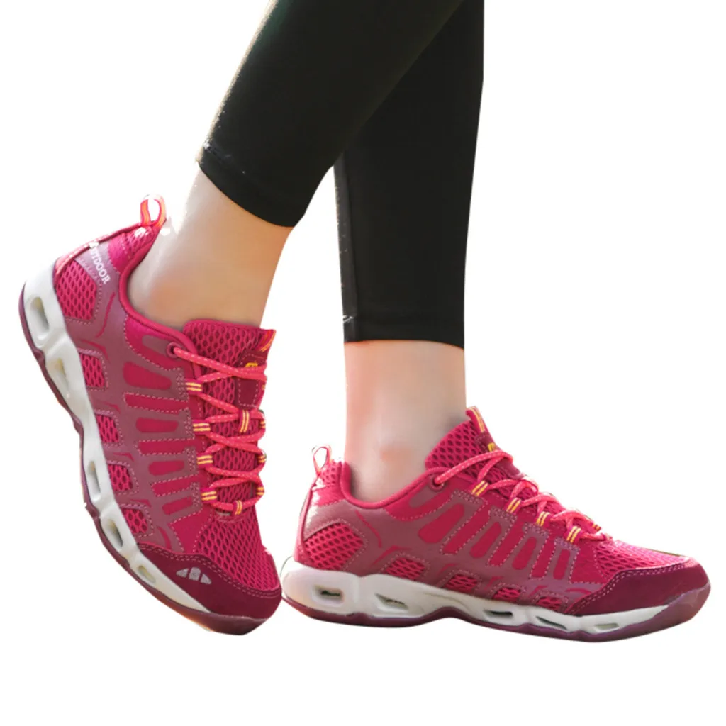 

SAGACE Fashion Outdoor Wear Sneakers New Leisure Women Net Surface Flat Running Casual Shoes Non-Slip Breathable Sneakers May24