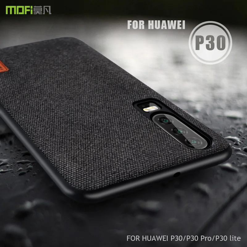 for huawei p30 pro case cover MOFI P30 lite fabric Case for huawei P30 Back Cover Case p30pro Soft Silicone full Cover Case