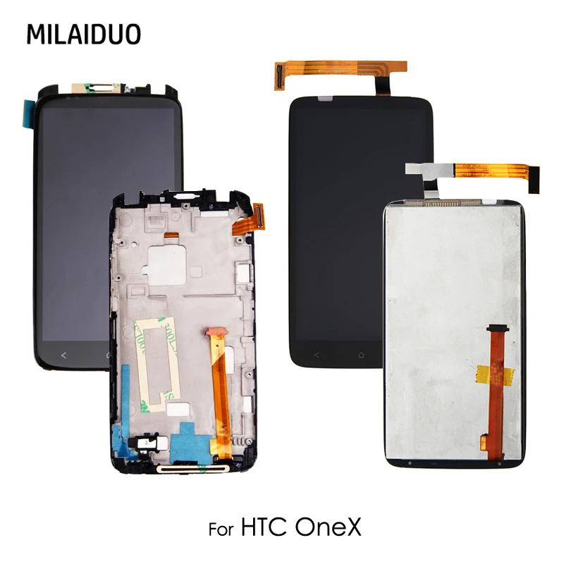

LCD Display For HTC ONE X G23 XL AT T S720e Touch Screen Digitizer Full Assembly Replacement Black No/with Frame 5.0 inch