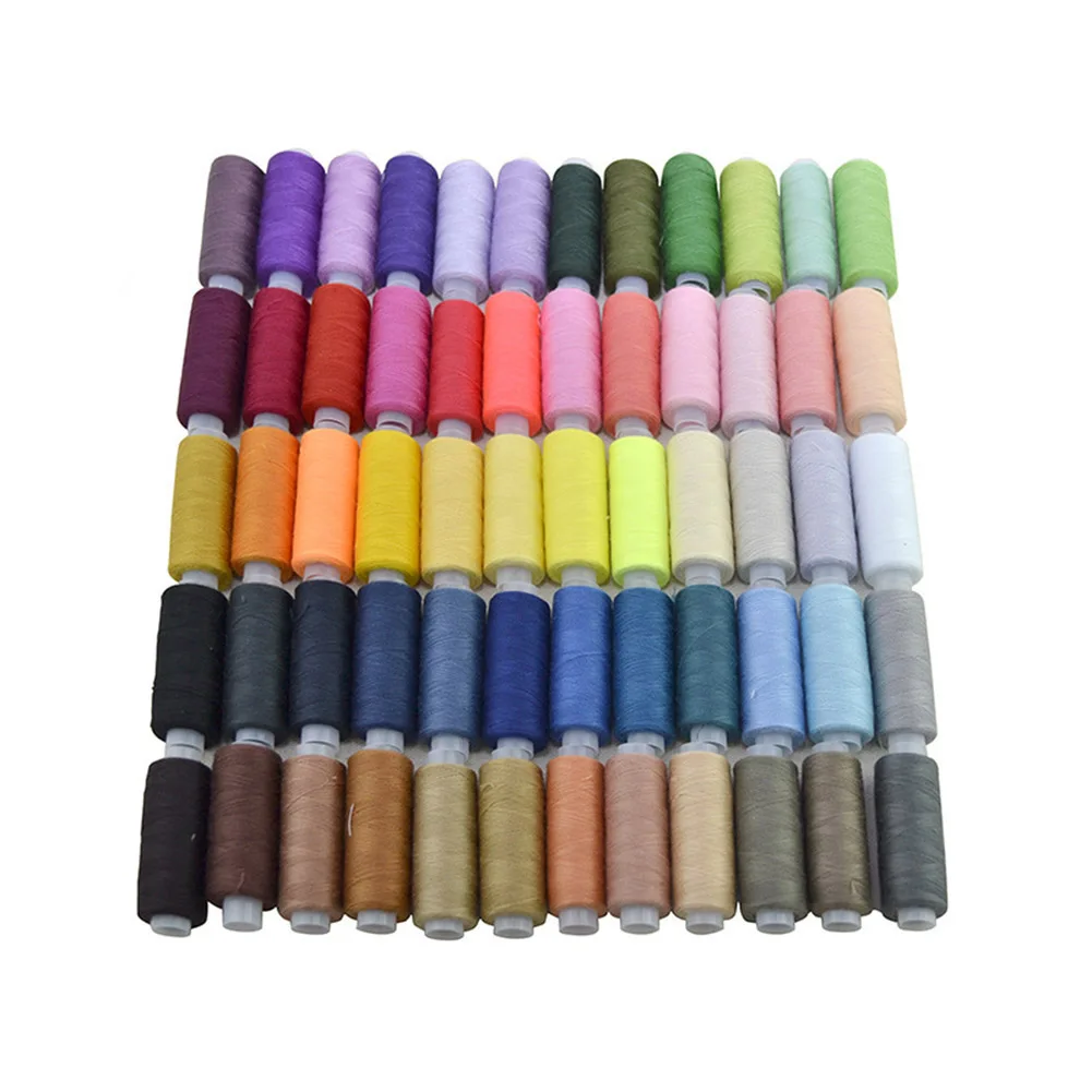 

60 Colors Polyester Sewing Thread Box Set DIY Sewing Kit for Hand Machine Needles @LS