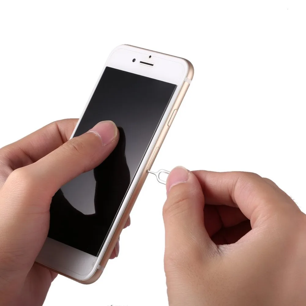10 шт. игла для сим-карты для iPhone 5 5S 4 4s 3GS инструмент поднос для сотового телефона держатель для извлечения металла Pin