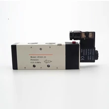 4V410-15 два пятиходовых соленоидного клапана Пневматический клапан управления напряжение: 110 В переменного тока, 220 В переменного тока, 380 В переменного тока, 24 В переменного тока, 12 В постоянного тока, 24 В постоянного тока