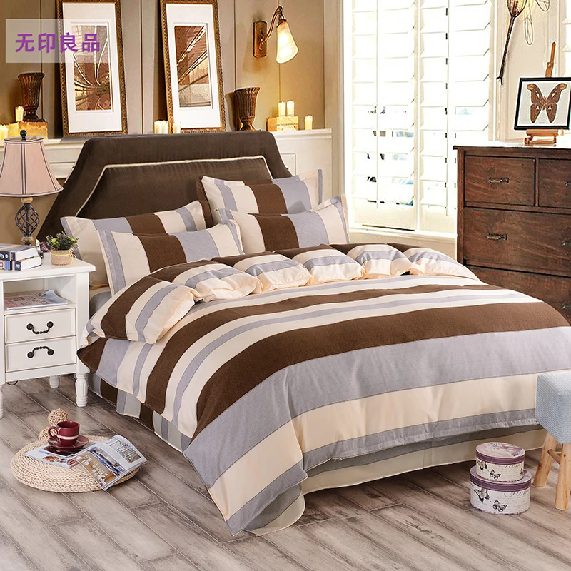 

Hot Sale Bedding set 4pcs Duvet cover sets bed linen Bed sets include Duvet Cover Bed sheet Pillowcase King Queen full size