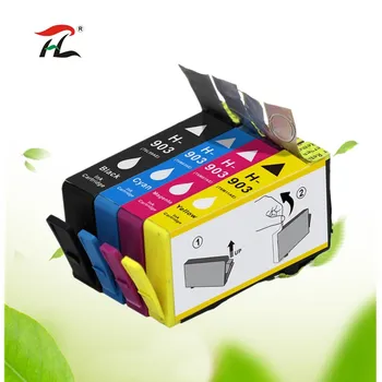 

YI LE CAI 4PK 903XL compatible for HP 903 Ink Cartridge OfficeJet 6950 6960 6970 6975 E211 for hp903