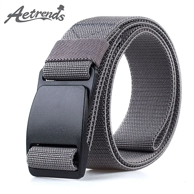 

[AETRENDS] Men Outdoor Canvas Belt Hiking Camping Safety Waist Support Hunting Sports Military Tactical Belt D-0034