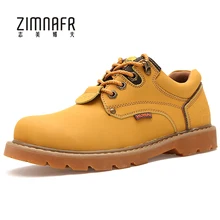 Safety Work Shoes Autumn Low Cut Botas De Inverno Mens Winter Shoes Plush Bota Masculina England Style Fashion Safety Boots 2017